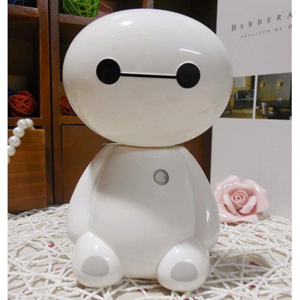 Lampu Meja Belajar LED  / Lampu Belajar Protable Karakter Boneka Baymax Rechargeable