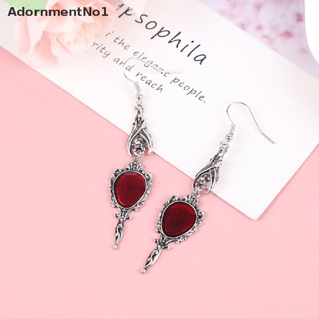 (AdornmentNo1) Anting Kait Gantung Wanita Desain Kelelawar Vampire Gaya Vintage / Gothic / Punk Untuk Hadiah