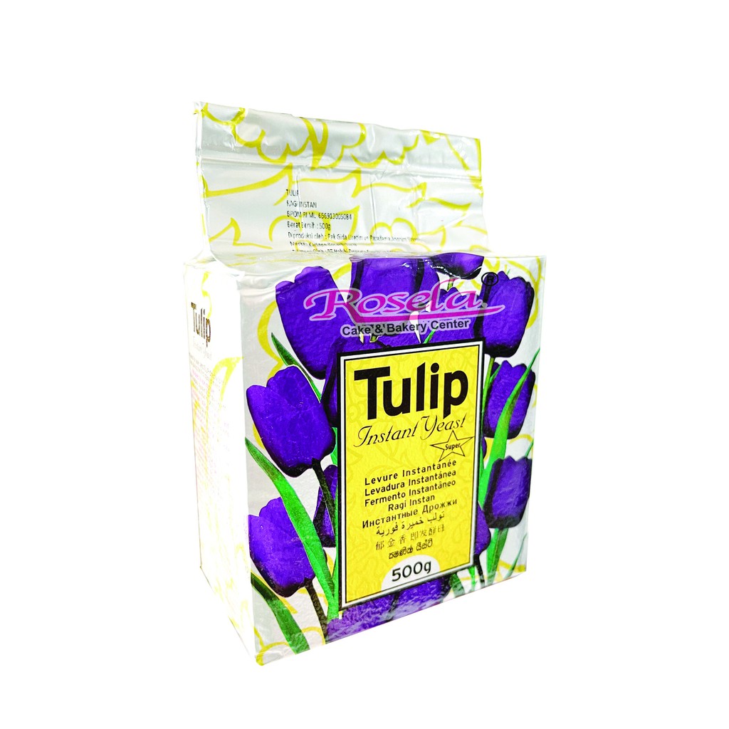 Tulip Instant Yeast Super 500 gram / Ragi Tulip Ungu Super