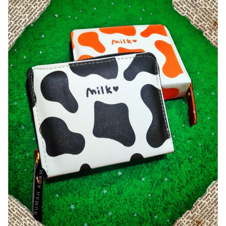 DOMPET MINI KELLY BELLY-MOTIF SAPI-COW-MILK