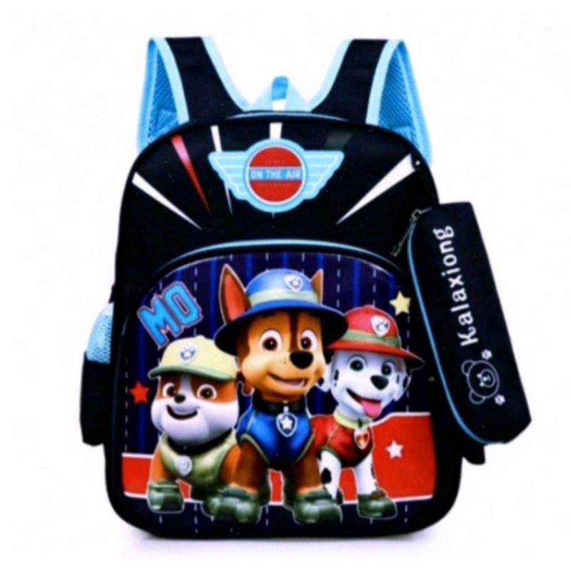 DAEYBAG-TAS RANSEL ANAK PAUD/TK/SD MOTIV PRINT POWER PATROL 2IN 1