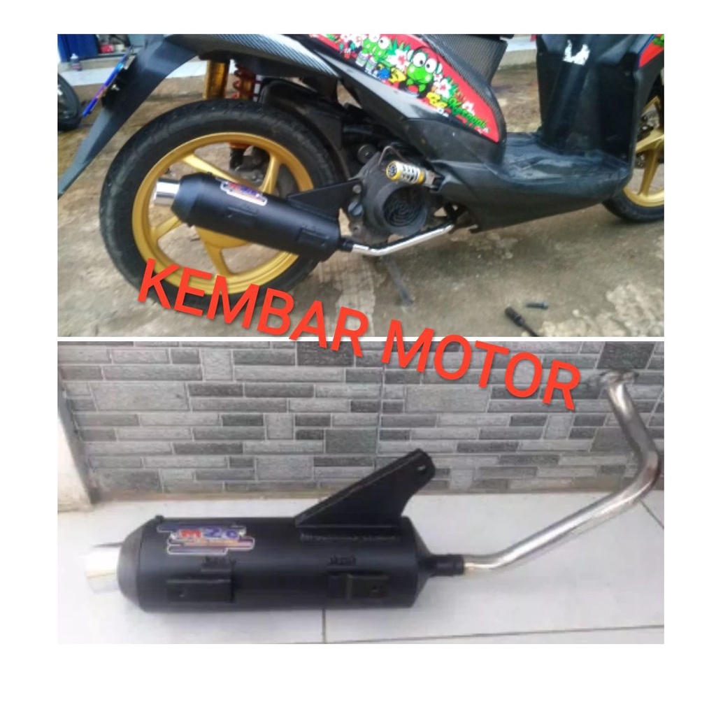 Knalpot Racing bobokan Honda beat fi Esp MBER parah