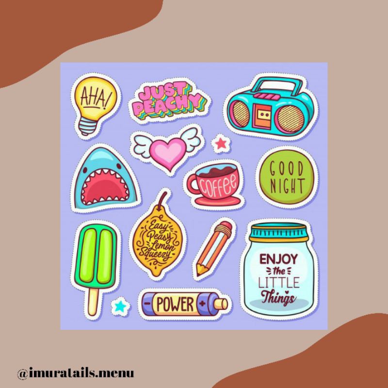 54pcs Sticker Tumblr Aesthetic 5