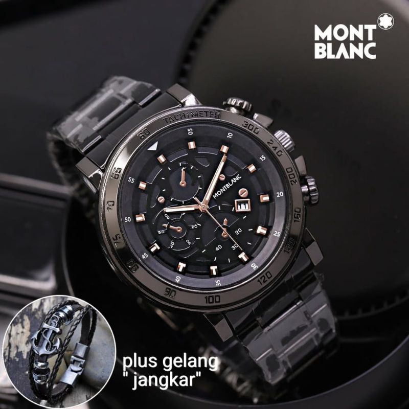 JAM TANGAN MONT BLANC JAM TANGAN PRIA RANTAI TERLARIS VIRAL JAM FASHION