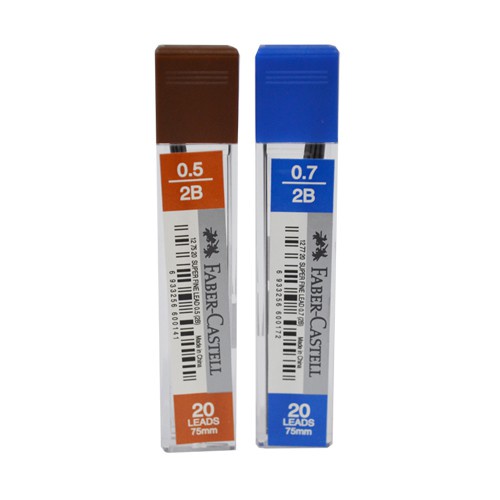 

ISI PENSIL 2B FABER CASTELL SUPER FINE 0,5 dan 0,7mm | PENCIL LEAD | REFILL MECHANICAL PENCIL