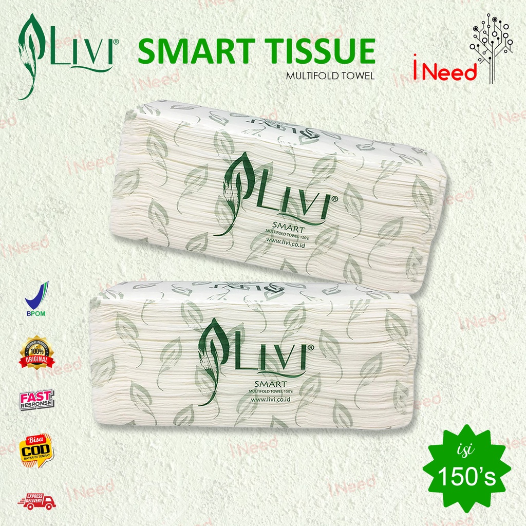 (INEED) (INEED) TISSUE LIVI SMART Multifold Towel 150s / TISU / TISSU