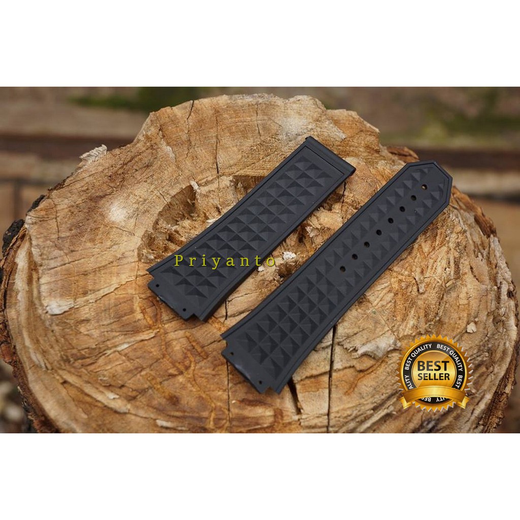 Rubber Strap Tali jam tangan BIG BANG hitam karet watch