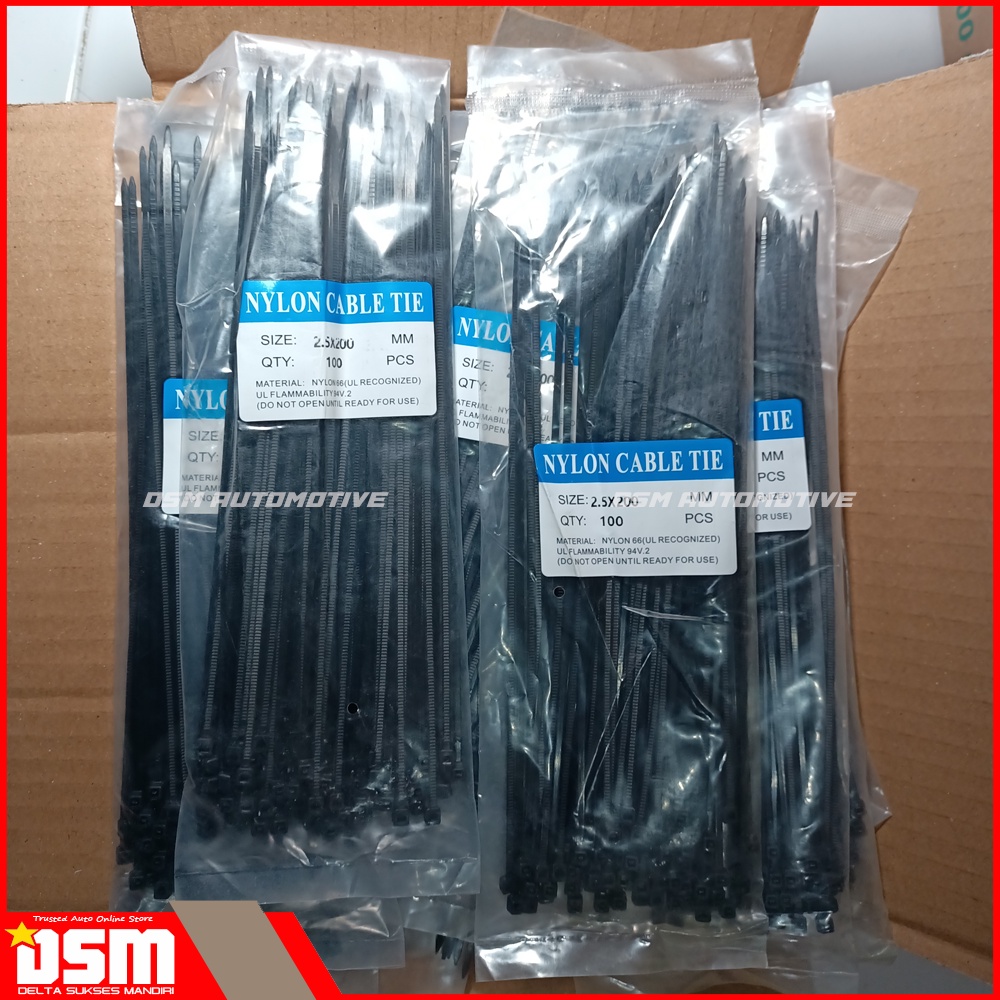 Kabel Tis per pak isi 100 pcs / Nylon Cable Tie