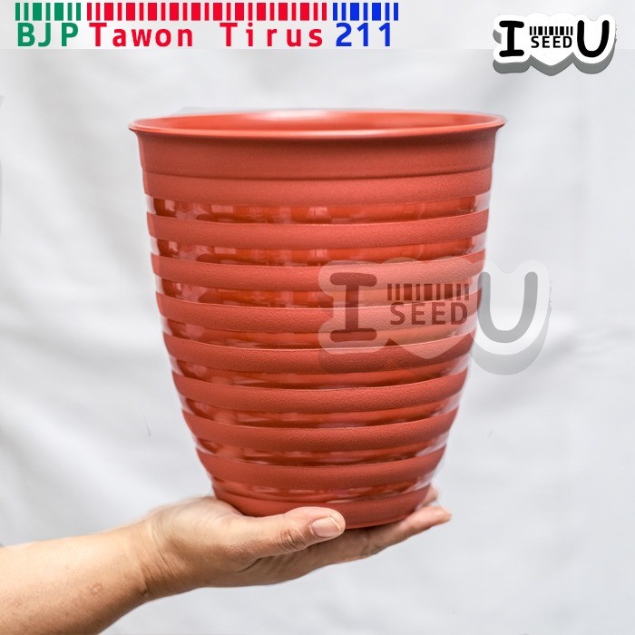 Pot Bunga Tawon Tirus/Pirus Ori 211 Coklat (BJP)