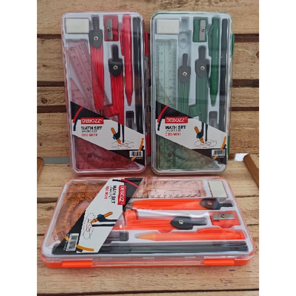 

Math set M-510/ Jangka set DBC/Mistar/ stensil lengkap