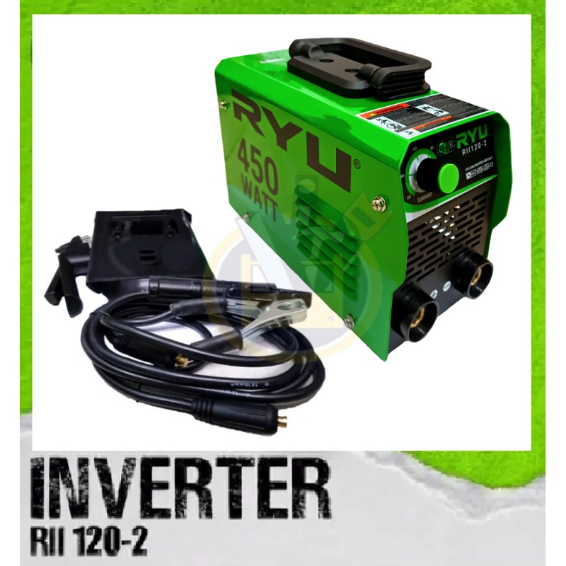 RYU Mesin Las 450watt 120a RII 120-2 a Trafo Las Listrik Travo Las Welding Inverter IGBT 450 watt