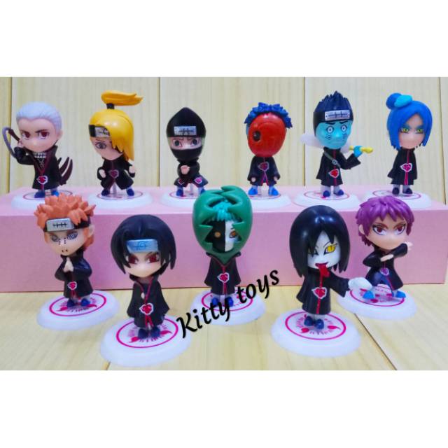 Action figure naruto pajangan miniatur mainan topper cake