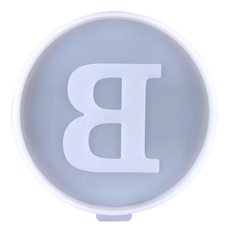 SIY  26 Letters Coaster UV Crystal Epoxy Mold Cup Mat Mug Pad Resin Silicone Mould