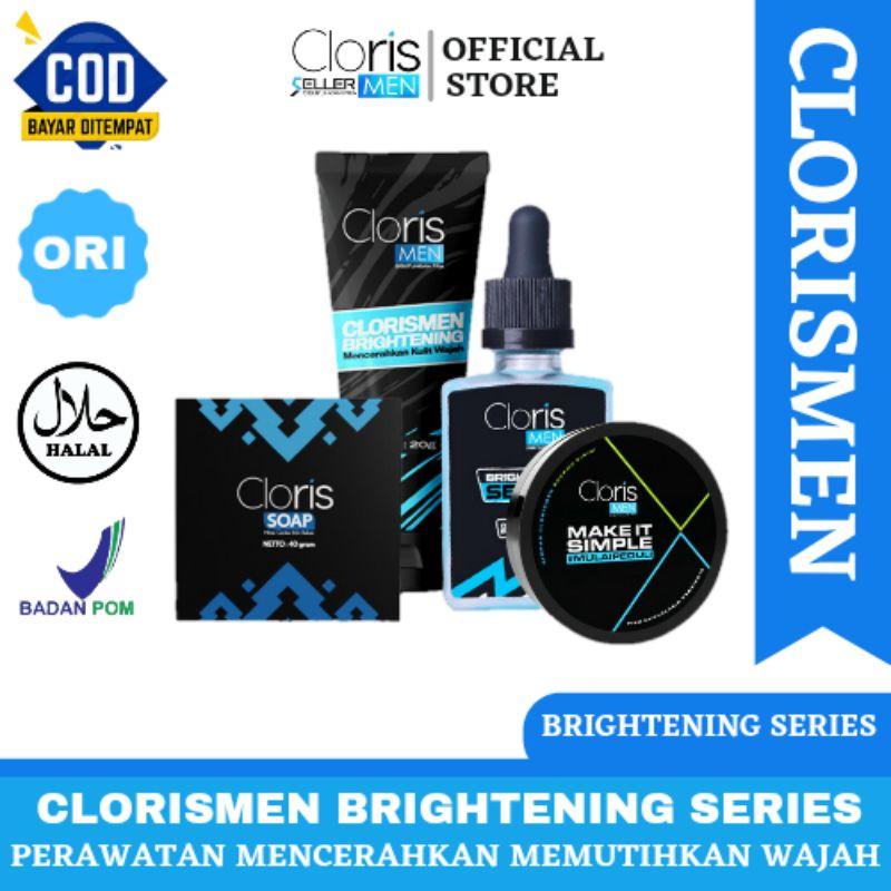 Jual PAKET CLORISMEN Brightening Series Cloris Men Skincare Perawatan ...