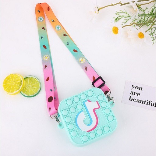 Aksesoris Unik Tas Pop It TikTok Selempang Anak Murah Sling Bag Fidget Toy Tiktok Anak Perempuan Luc