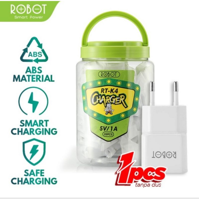 Robot RT-K4 Adaptor Charger 1A Original Promo Price Vivan Per 1 Pcs - RT-K4