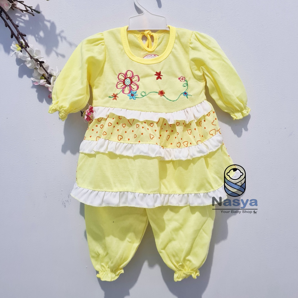 [N-104] Setelan Baju Panjang Bayi piyama bayi (3-6 bulan)