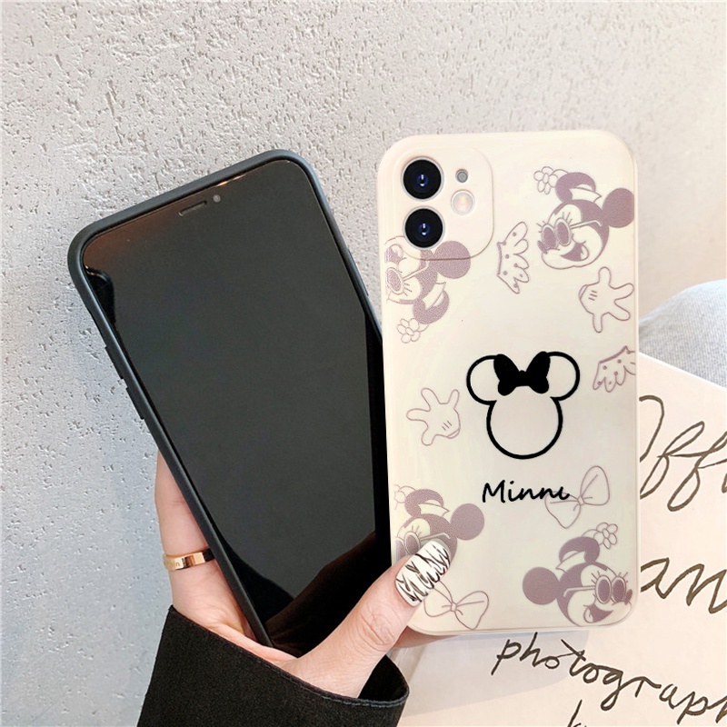 Casing Oppo A7 A95 Reno 6 A15 A15S A16 A5S A12 A5 A9 2020 A3S A12E A74 A35 A94 A53 A33 2020 A54 Reno 5 5F F19Pro A52 A72 A92 Reno 4 4F 4Lite A11K A31 2020 Cute Cartoon Mickey Mouse Soft TPU Back Cover