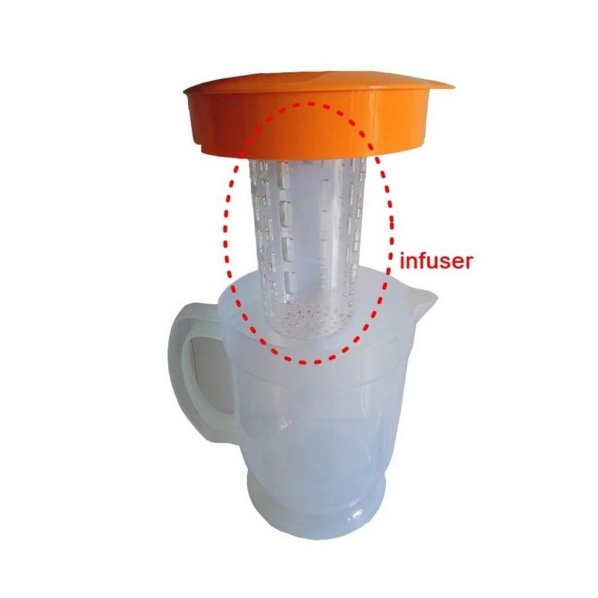 Eskan teko air minum dengan fruit infuser New