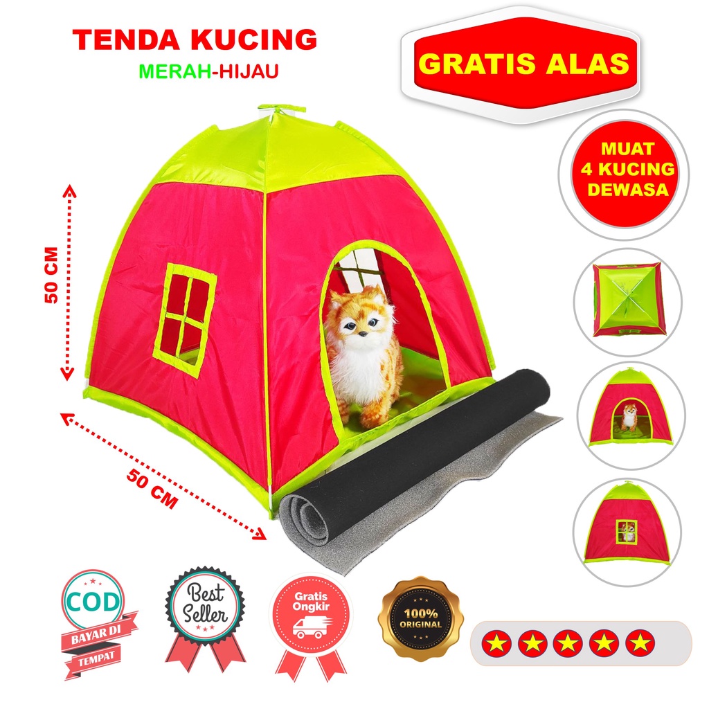 Tenda Kucing/Anjing Hewan Peliharaan FREE ALAS