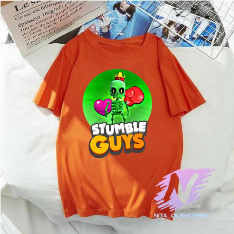 kaos STUMBLE GUYS baju kaos anak skin stumble guys