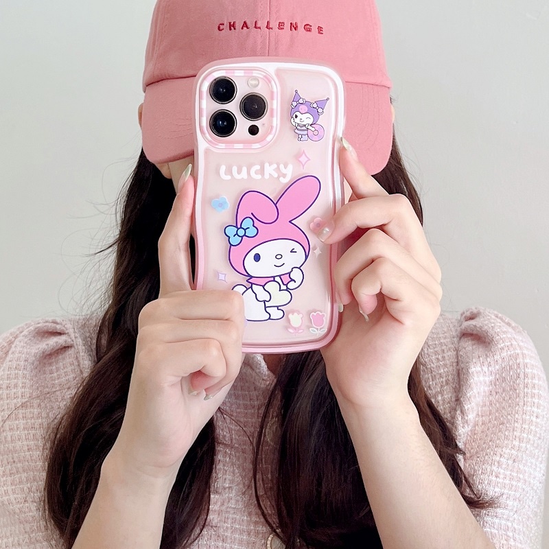 Kulomi Case Motif Kartun Perempuan Tahan Jatuh Untuk iPhone 13 Pro max 12 11 favorite