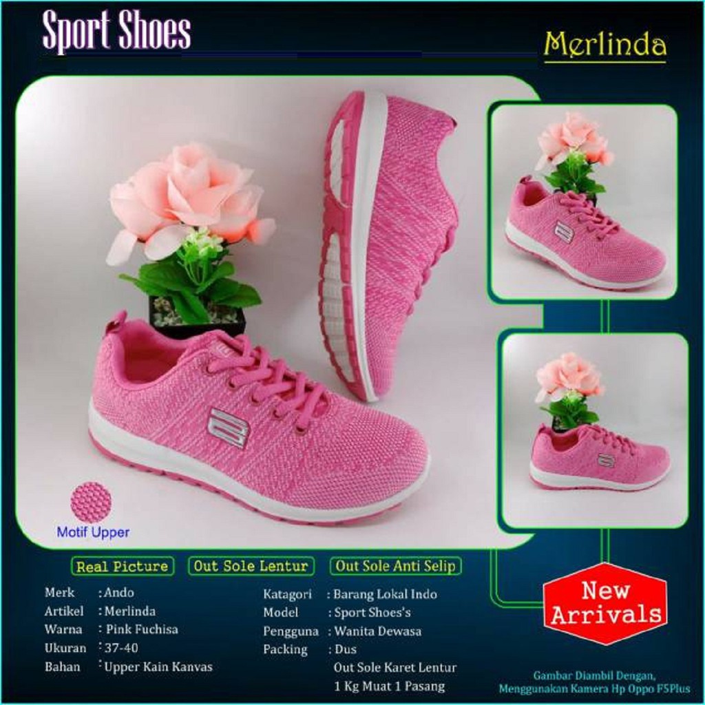 PROMO !!! ANDO MERLINDA ORIGINAL SNEAKERS KEREN KUALITAS IMPORT