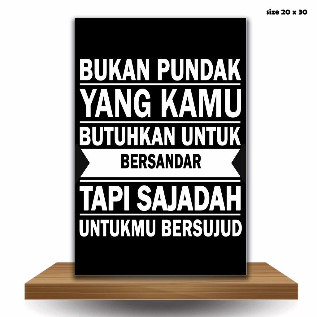 Hiasan Dinding Poster Kayu  Wall Decor Dekorasi  Rumah  Kamar 