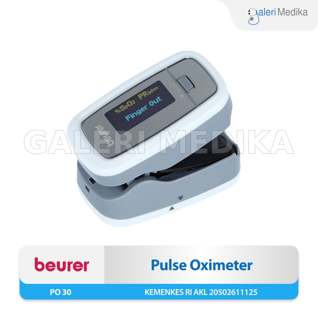 Beurer Pulse Oximeter PO-30 / PO 30 / PO30 Alat Ukur Kadar Oksigen - Oximeter / Oxymeter