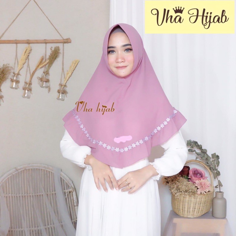 VHA | Khimar AUDY MELATI set masker