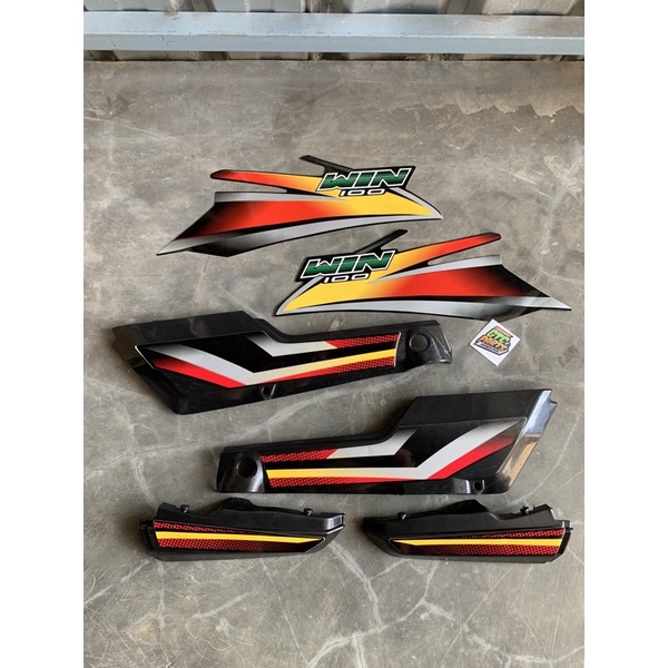 Cover body honda win bok aki honda win 100 set stiker tahun 2003-2005