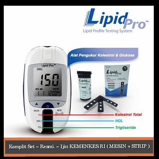 Lipid Pro Meter + Strip Lipid Pro isi 10 test strip