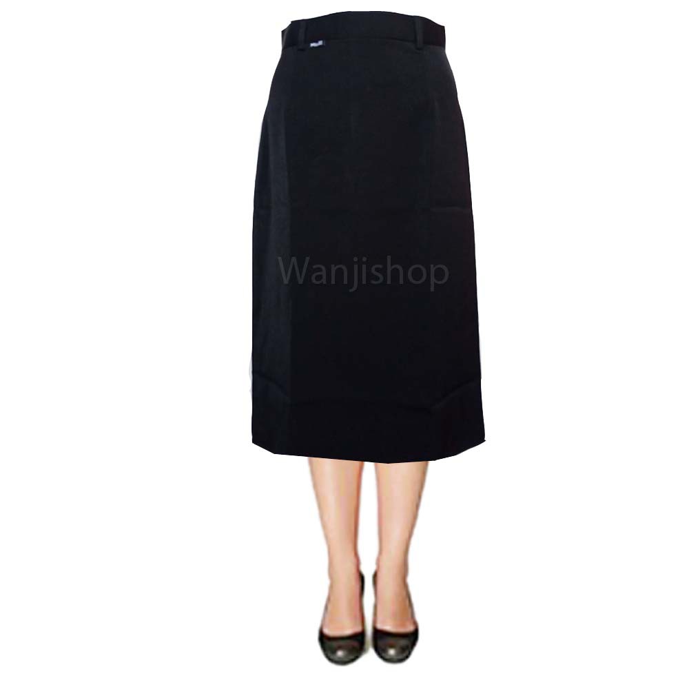 Rok span 7/8 S-L4 | rok hitam | rok kerja kantor | rok bahan | rok sidang