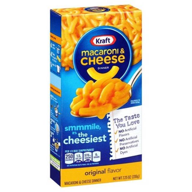 

KRAFT MACARONI & CHESE DINNER ORIGINAL 7,25 OZ (206GR)