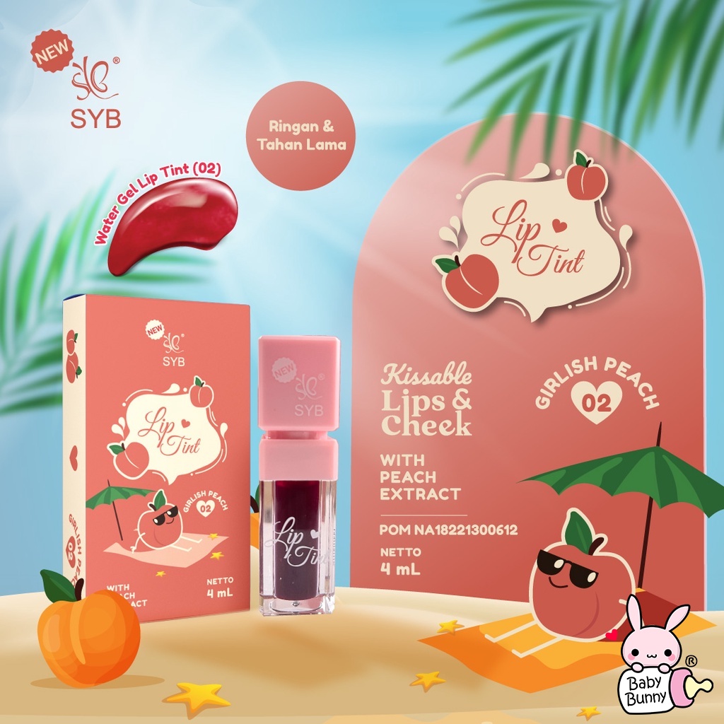 ❤ BELIA ❤ SYB Lip Tint 4ml | Water Gel Lip Tint Lip Gloss | Lip Moist Ombre Lips Lipstick Lip Cream BPOM
