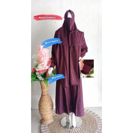 SET SYAR'I NAYLA EMBOSS BY NAYLA