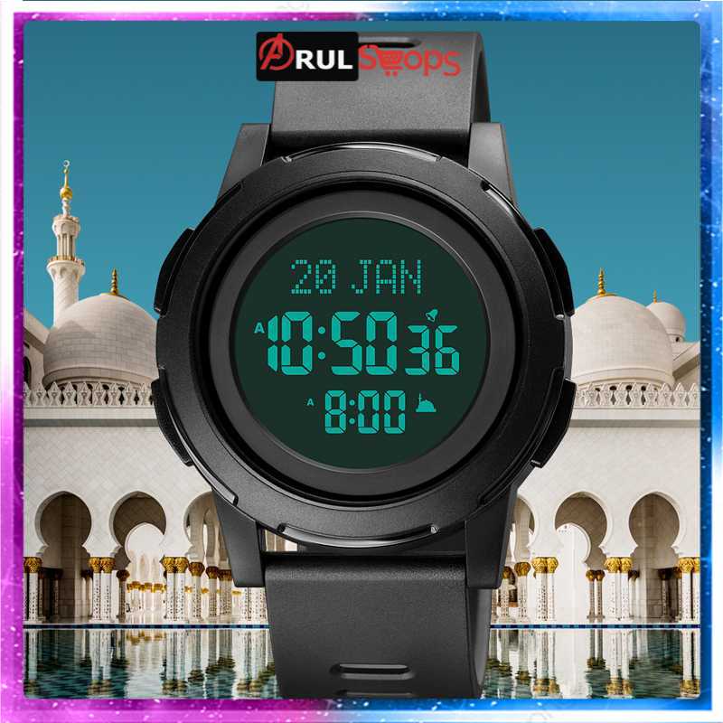 SKMEI Jam Tangan Digital Pria Muslim Qibla - 1730