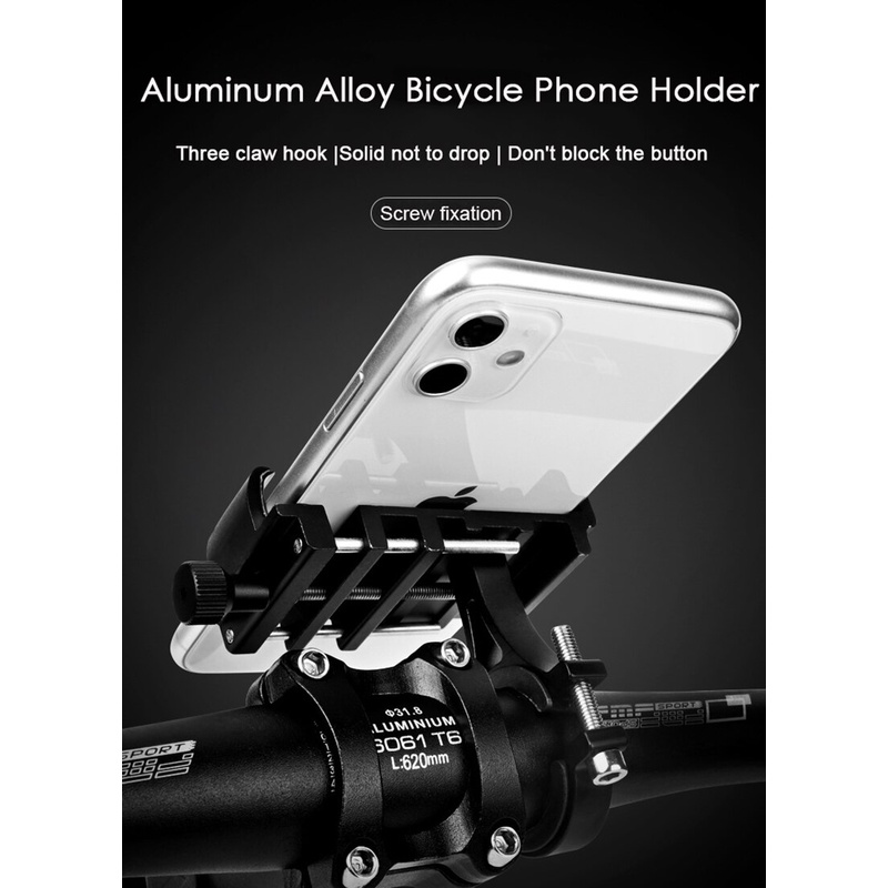 YGRETTE - UNTOOM Bicycle Bike Mount Smartphone Holder Sepeda BRAKET HP STANG HANDLEBAR SEPEDA