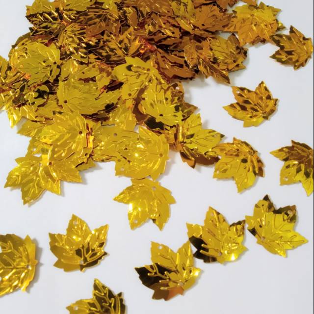 Sequin daun pepaya payet ramboci