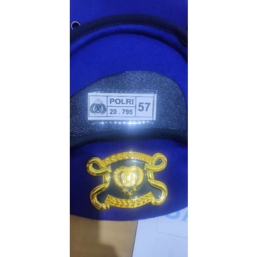 baret polair - baret biru airud