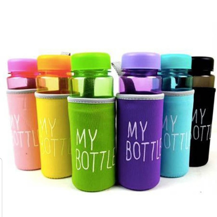 My Bottle Botol Minum 500ML Botol Minum Serbaguna Free Pouch Busa