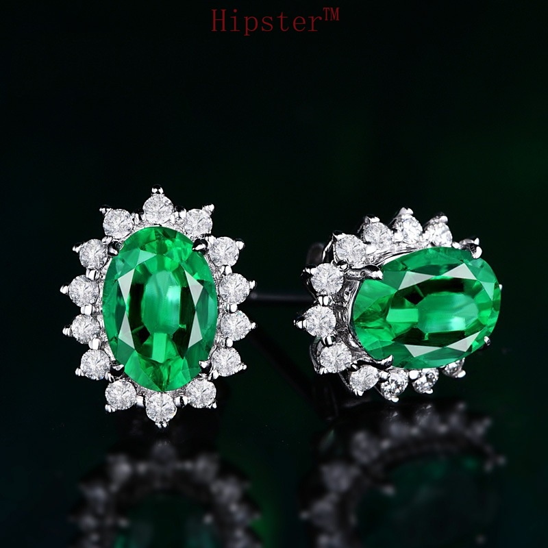 New SUNFLOWER Color Treasure Retro Crystal Stylish Elegant and Simple Earrings