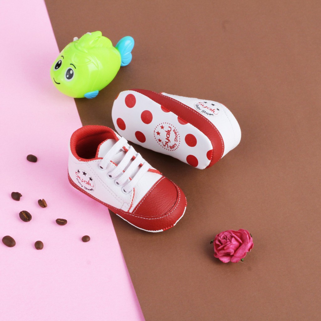 PW01 Sepatu Anak Bayi newborn Prewalker Laki Laki Usia 0 6 12 18 Bulan Lucu Murah Terbaru unik