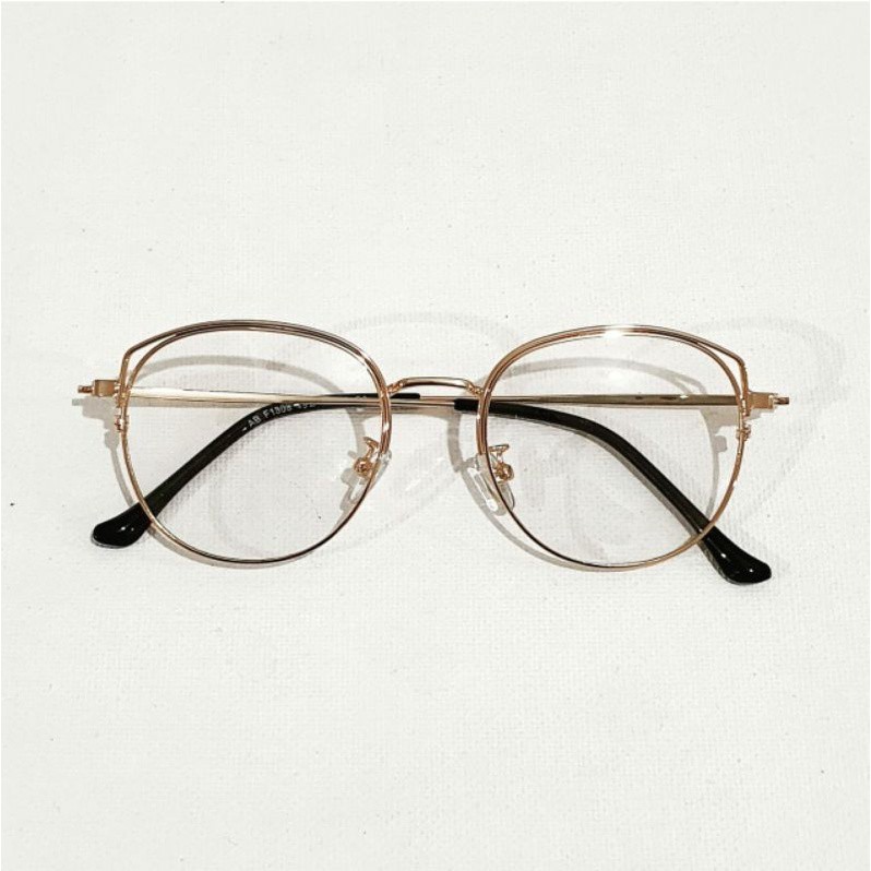 [TERLARIS] PAKET PHOTOCROMIC KACAMATA BERUBAH WARNA 1308 FASHION WANITA PRIA VINTAGE FRAME OPTIK