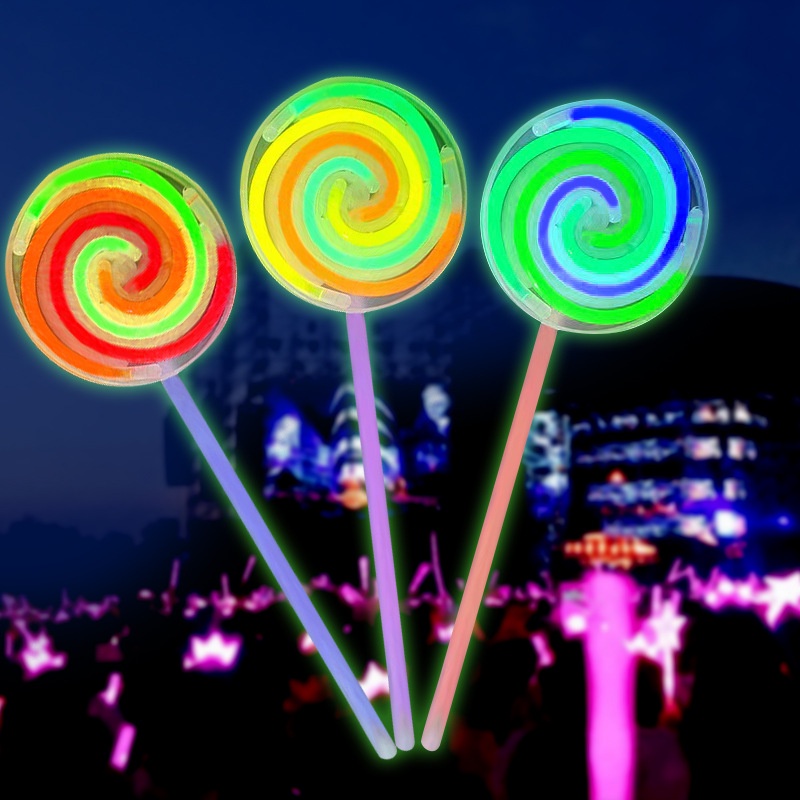 Mainan anak Glowstick Bentuk Permen / Glow stick candy / Candy Glow Lollipop