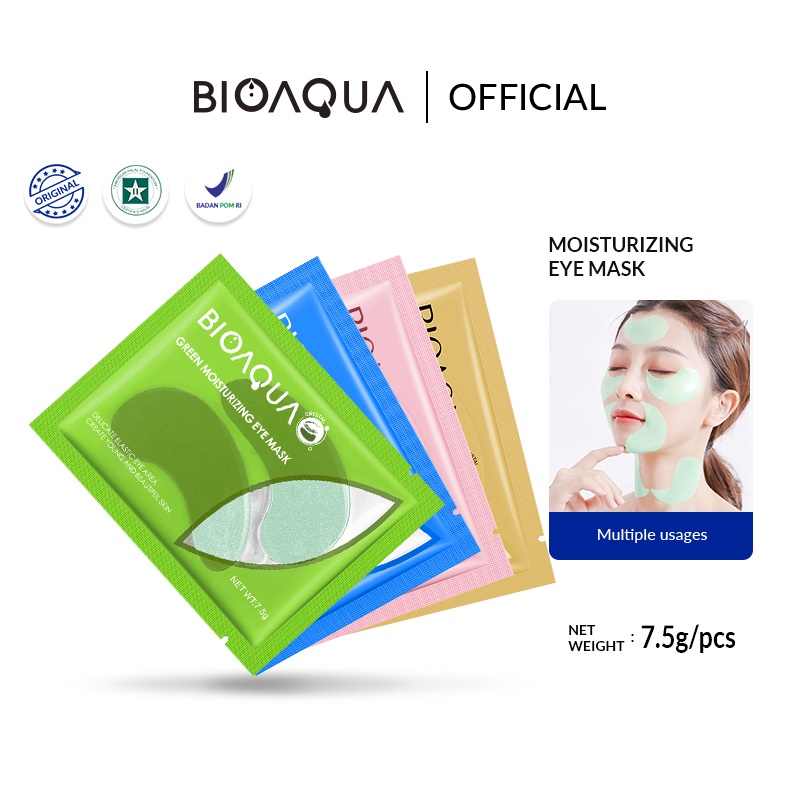 Jual Laamiahijab BIOAQUA eye mask Moisturizing masker mata 7.5g Shopee Indonesia