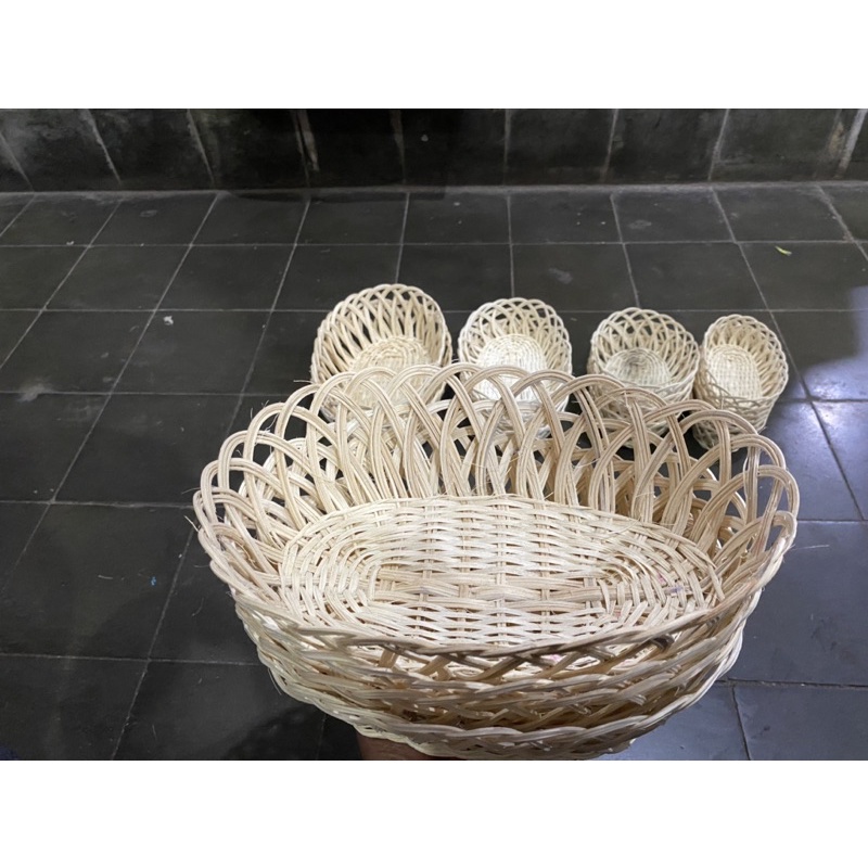 

[Size XXL] Keranjang Buah Rotan | Kiring Rotan Oval Ukuran XXL (24x14)