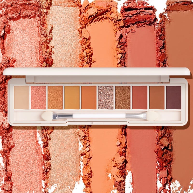 FOCALLURE Glitter Pigment 10 COLOR Eyeshadow palette- UPTOWN GIRLS - kosmetik Mata (FA158)