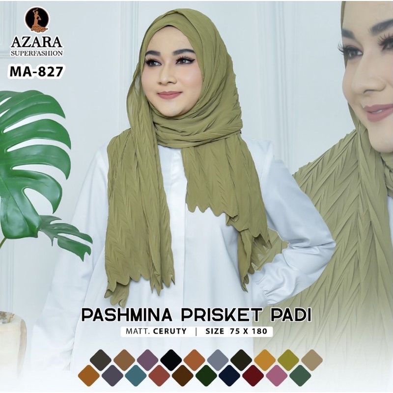 Hijab Pashmina Padi Ceruty Premium Terbaru