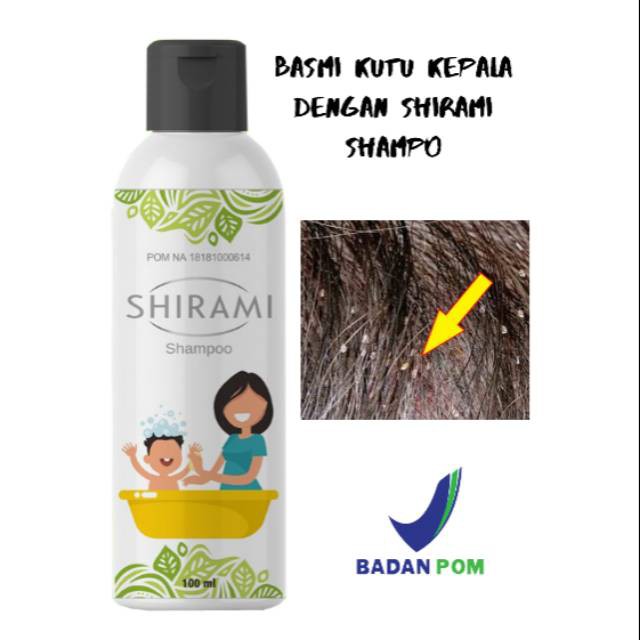 Obat Shampo Penghilang Kutu Rambut dan Telur nya Ampuh SHIRAMI Original 100ml